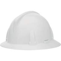 MSA 475393/10039100/15244 Full Brim Hardhat, Meets CSA Type 1, Ratchet Suspension, Non-Vented