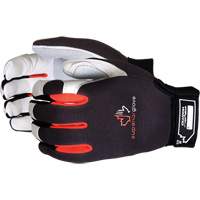 Superior Glove Works Ltd. MXGCE-L Gants de m&eacute;canicien ClutchGear, Paume Cuir fleur/Cuir refendu, Taille Grand