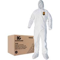 Ansell 44335 Combinaisons Kleenguard A40, 2T-Grand, Blanc, Micropore