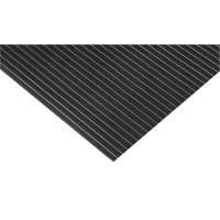 Produits de sécurité Zenith SGU754 Tapis &agrave; grands canaux, Couloir, 3' x 25' x 1/8", Noir