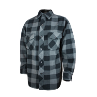 Plaid Solar Fleece Shirt, Men's, Medium, Grey  SGG766 | TENAQUIP