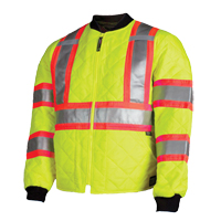 Tough Duck S43221-FLGR-3XL Manteau de s&eacute;curit&eacute; matelass&eacute;, Polyester, Jaune lime haute visibilit&eacute;, 3T-Grand
