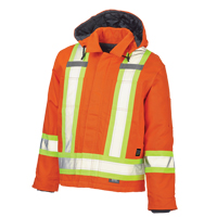 Tough Duck S45711-ORG-XL Safety Jacket, High Visibility Orange, X-Large