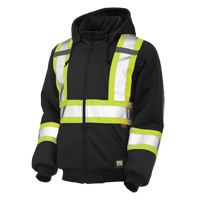 Tough Duck S47411-BLK-XL Chandail avec capuchon de s&eacute;curit&eacute;, Polyester, T-Grand, Noir