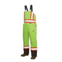 Tough Duck S79831-FLGR-4XL Salopettes de s&eacute;curit&eacute; doubl&eacute;e, Polyester/Polyur&eacute;thane, 4T-Grand, Jaune lime haute visibilit&eacute;
