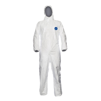 Dupont Personal Protection TY198S-XL Coveralls, X-Large, White, Tyvek&reg; 500