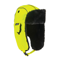 N-Ferno<sup>®</sup> 6802 Classic Trapper Hat, Synthetic Fur Lining, Medium/Small, High-Visibility Lime Green SGH674 | TENAQUIP