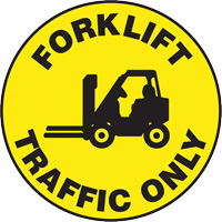 Accuform NMC MFS773 Panneau de plancher  Forklift Traffic Only  Slip-Gard, Adh&eacute;sif, Anglais avec pictogramme
