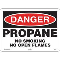 Zenith Safety Products SGI139 Danger Propane Safety Sign, 10" x 14", Vinyl, English