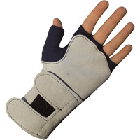 Impacto 703-10-XSL Anti-Impact Glove with Wrist Support, Cotton, Left Hand, X-Small