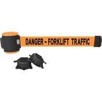 Banner Stakes MH5013 Wall Mount Barrier, Plastic, Magnetic Mount, 30', Orange Tape