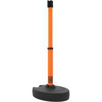 Banner Stakes PL4119 Base pour montant de barri&egrave;re PLUS, Hauteur de 42", Orange