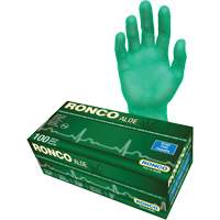 Ronco 627 Gants jetables avec alo&egrave;s, Petit, Vinyle, 5 mils, Sans poudre, Vert