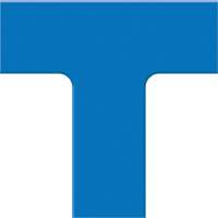 Accuform NMC PTP207BU Tough-Mark Heavy-Duty Floor Marking, T, 6" L x 6" W, Blue, Polyethylene