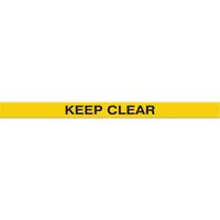 Accuform Signs PTP218 Tough-Mark Heavy-Duty Floor Marking, Rectangle, 48" L x 2" W, Yellow, Polyethylene