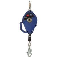 3M DBI Sala Protection Contre Les Chutes 3503801 Cordage de s&eacute;curit&eacute; autor&eacute;tractable avec verrouillage intelligent, 30', Acier inoxydable, Pivotant