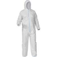 Ronco 40-261-M Protective Coveralls, Medium, White, Microporous