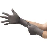 Ansell 93250090 TouchNTuff&reg; 93-250 Disposable Gloves, 9/Large, Nitrile, 5.1-mil/7.9-mil, Powder-Free, Grey