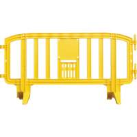 Movit Barricade, Interlocking, 78" L x 39" H, Yellow  SGN468 | TENAQUIP
