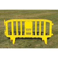 MLR International BAR-Y Barricade Movit, Emboîtables, 78" lo x 39" h, Jaune