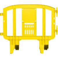 MLR International MINIBAR-Y Barricade Minit, Emboîtables, 49" lo x 39" h, Jaune