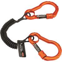 Ergodyne 19162 Longe porte-outils Squids 3166, Spirale, Mousqueton double