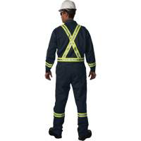 Big Bill 1325US9/OS-R-NAY-4X Westex UltraSoft&reg; Unlined Coveralls, Size 4X-Large, Navy Blue, 12.4 cal/cm2