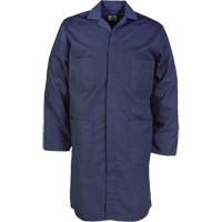 Lab Coat, Poly-Cotton, 60, Navy Blue  SGN718 | TENAQUIP