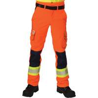 Pantalons cargo haute visibilité antidéchirure, Polyester, 58, Orange haute visibilité  SGN747 | TENAQUIP