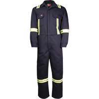 Big Bill 1625US7-R-NAY-48 Westex UltraSoft&reg; Deluxe Coveralls with Reflective Material, Size 48, Navy Blue, 8.7 cal/cm²