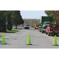 Ensemble de cônes de signalisation et chaînes, 36", Orange, Bande(s) réfléchissante(s) 4" & 6"  SGO169 | TENAQUIP