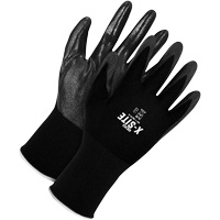 Bob Dale Gloves 99-1-9870-9 Coated Gloves, 9, Bi-Polymer Coating, 15 Gauge, Nylon Shell