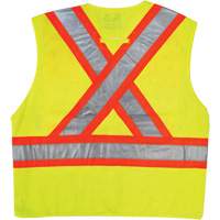 Viking 6125G-2XL/3XL Safety Vest, High Visibility Lime-Yellow, 2X-Large/3X-Large, Polyester