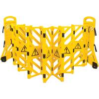 Zenith Safety Products SGO660 Portable Mobile Barrier, 40" H x 13' L, Yellow