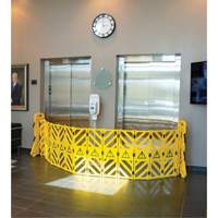 Zenith Safety Products SGO660 Portable Mobile Barrier, 40" H x 13' L, Yellow