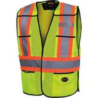 Pioneer V1020810-O/S 6927 Veste de s&eacute;curit&eacute;, Jaune lime haute visibilit&eacute;, Polyester