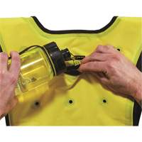 Ergodyne 12683 Veste refroidissante &agrave; &eacute;vaporation s&egrave;che &eacute;conomique Chill-Its 6687, Petit/Moyen, Jaune lime haute visibilit&eacute;