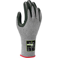 Showa 386XL-09 386 Cut Resistant Gloves, Size X-Large/9, 13 Gauge, Nitrile Coated, HPPE Shell, ANSI/ISEA 105 Level 3/EN 388 Level C