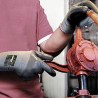 Showa 576M-07 576 Cut Resistant Gloves, Size Medium/7, 13 Gauge, Foam Nitrile Coated, HPPE Shell, ANSI/ISEA 105 Level 3/EN 388 Level C