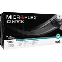 Microflex N644 Onyx&reg; Gloves, X-Large, Nitrile, 3.5-mil, Powder-Free, Black