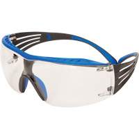 3M SF401XSGAF-BLU Lunettes de s&eacute;curit&eacute; SecureFit s&eacute;rie 400, Lentille Transparent, Antibu&eacute;e/Anti-&eacute;gratignures, ANSI Z87+/R&eacute;pond ou surpasse la norme CSA Z94.3