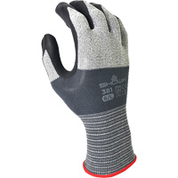 Showa 381L-08 381 Series Coated Gloves, 8/Large, Foam Nitrile Coating, 13 Gauge, Polyester Shell