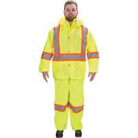 RZ1000 Rain Suit, Polyester, 4X-Large, High Visibility Lime-Yellow SGP362 | TENAQUIP