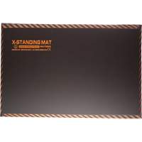 Impacto MAT5020 Anti-Fatigue Standing Mat, Smooth, 16" x 28" x 1", Black, Rubber