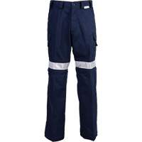 Coolworks CW2-NVRA38W32I High Visibility Pants, Poly-Cotton, 38, Navy Blue