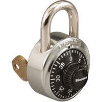 Master Lock 1525-V77 1525 Series Padlock with Key Control Feature, Combination, Stainless Steel, 1-7/8" Width
