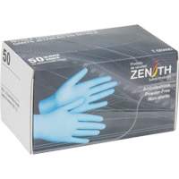 Produits de sécurité Zenith SGP571 Gants jetables en paquets pour distributeur, Moyen, Nitrile, 4,5 mils, Sans poudre, Bleu