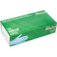 Zenith Safety Products SGP774 Puncture-Resistant Medical-Grade Disposable Gloves, Large, Nitrile, 4.5-mil, Powder-Free, Blue, Class 2