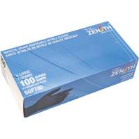 Produits de sécurité Zenith SGP780 Gants jetables de calibre m&eacute;dical r&eacute;sistants &agrave; la perforation, T-Grand, Nitrile, 5 mils, Sans poudre, Noir, Classe 2