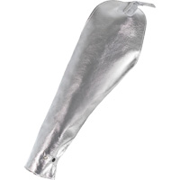 Natpro 62418 Welder's Heat Resistant Sleeves, 18", Aluminized Kevlar&reg;, Silver